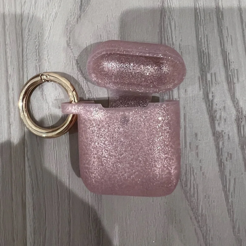 Apple AirPod Pink Sparkle Case